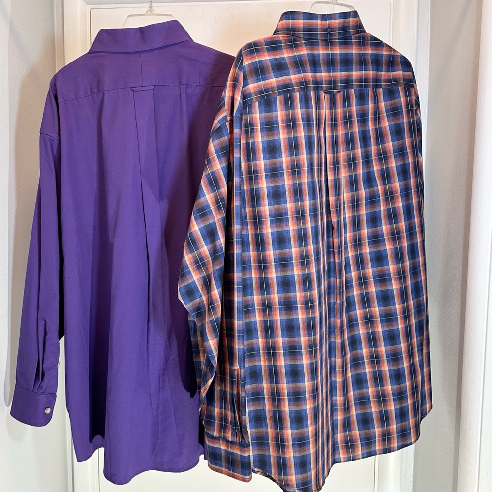 NWT Pair Roundtree & Yorke Long Sleeve Shirt XXL - Picture 5 of 9